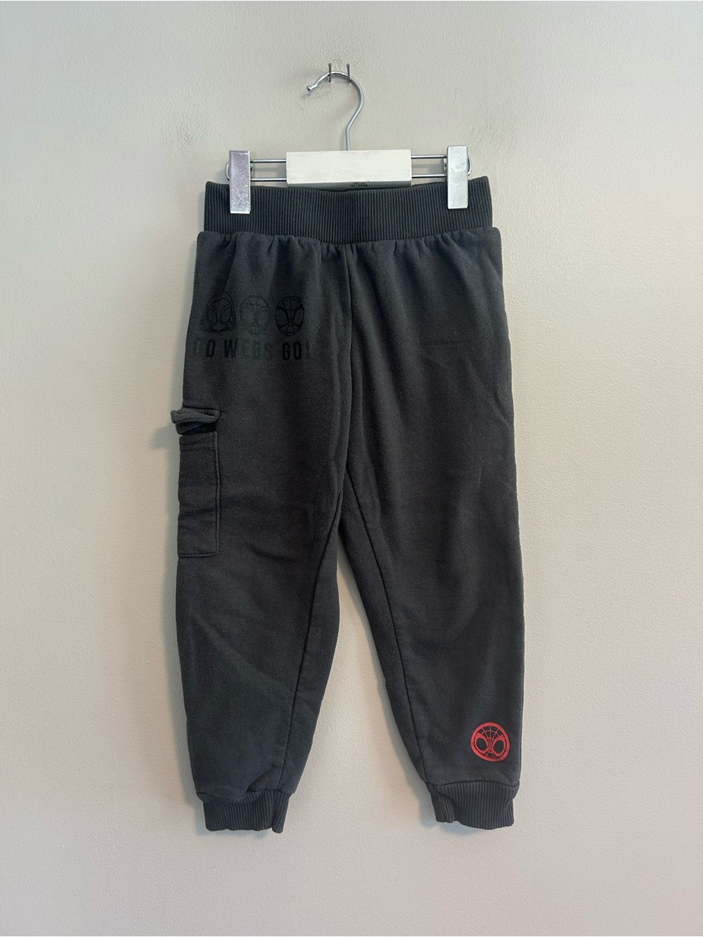 Marvel spiderman toddler 4 Black go webs go Fleece Jogger pants